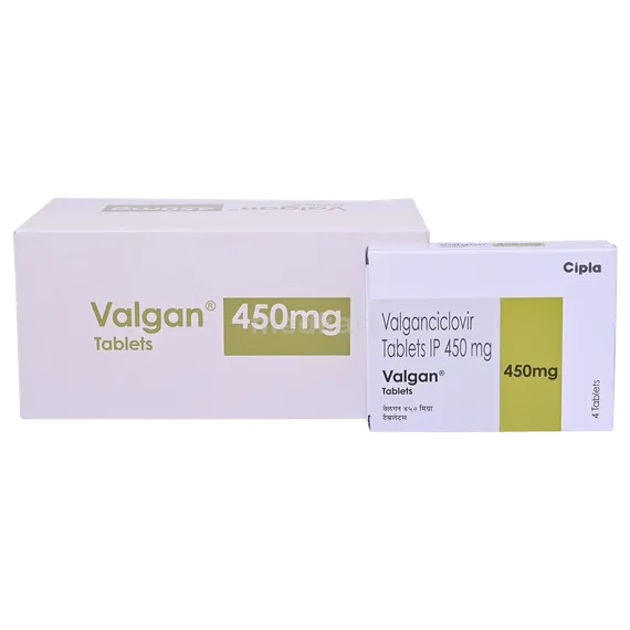 valgan 450mg tablet 4's